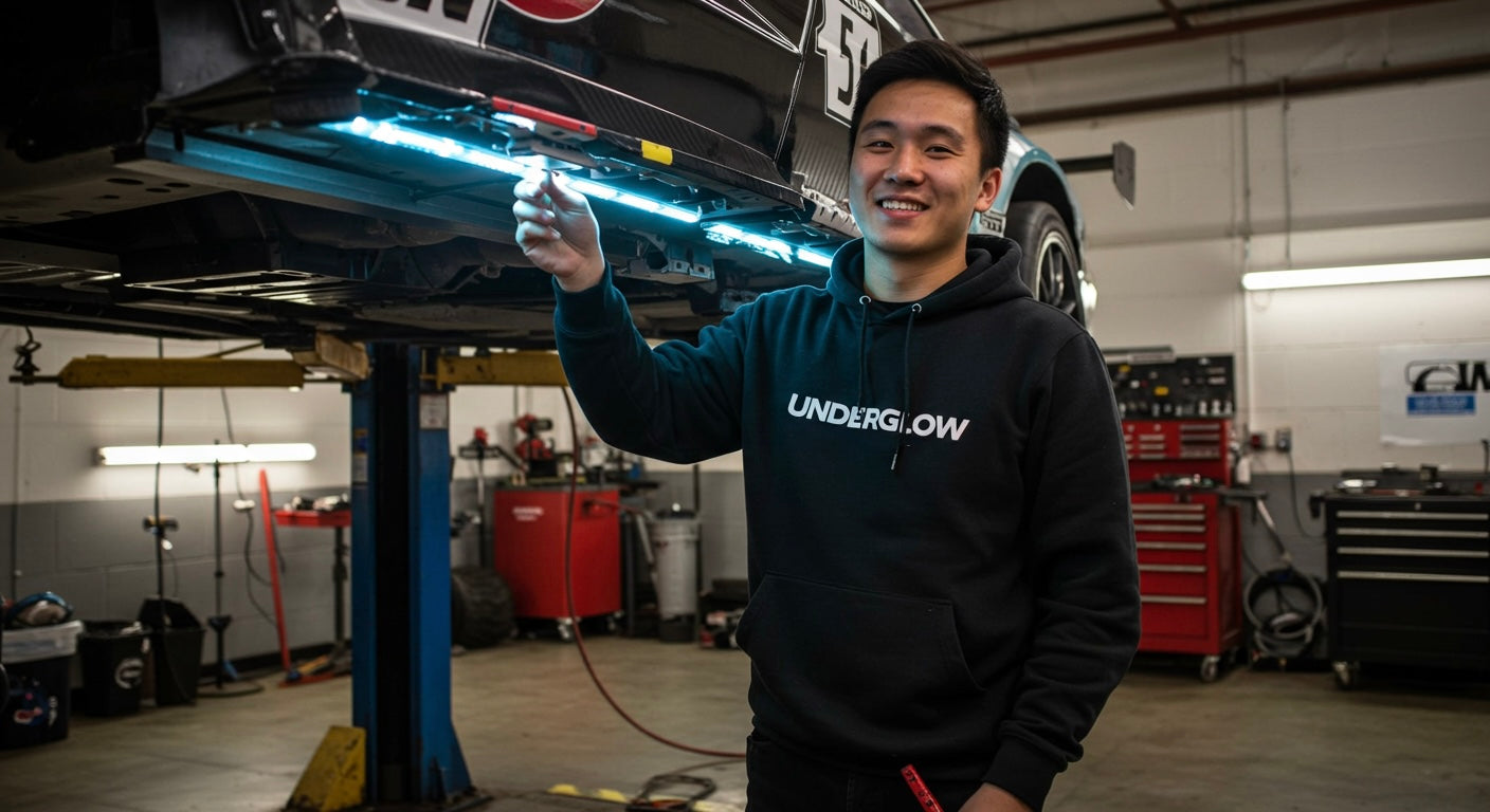 Get a behind-the-scenes look at how our kits are installed by pros. Built for durability and easy setup because underglow should shine, not stress you out.