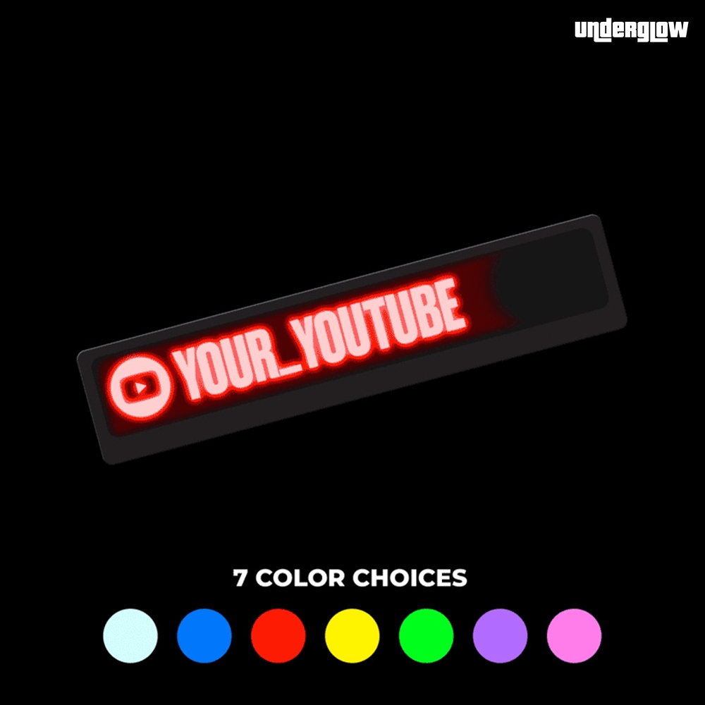 Social Media | LED Decal | USB Powered - Underglow