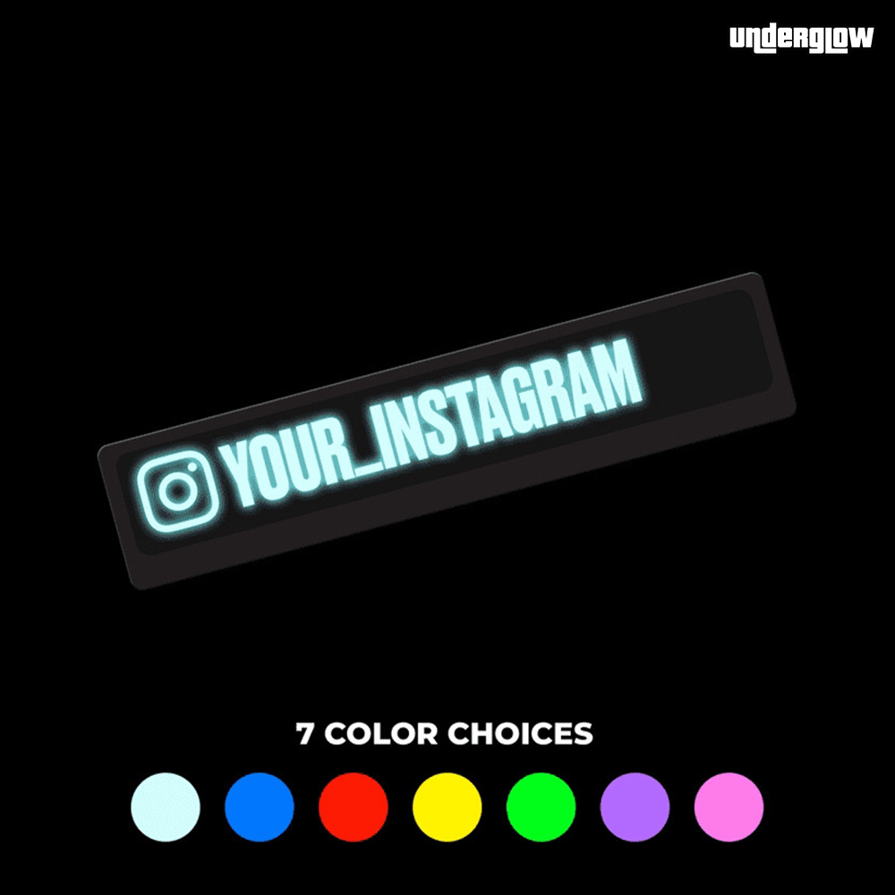 Social Media | LED Decal | USB Powered - Underglow