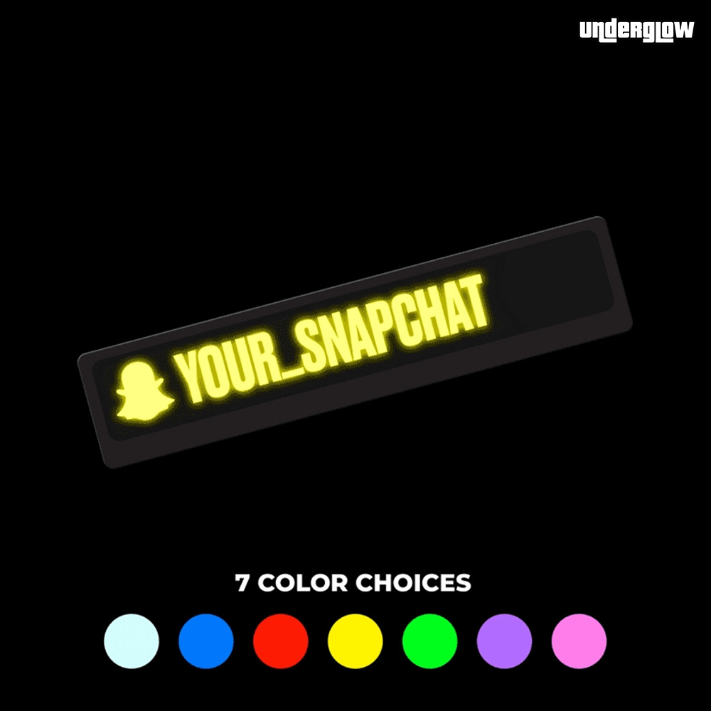 Social Media | LED Decal | USB Powered - Underglow
