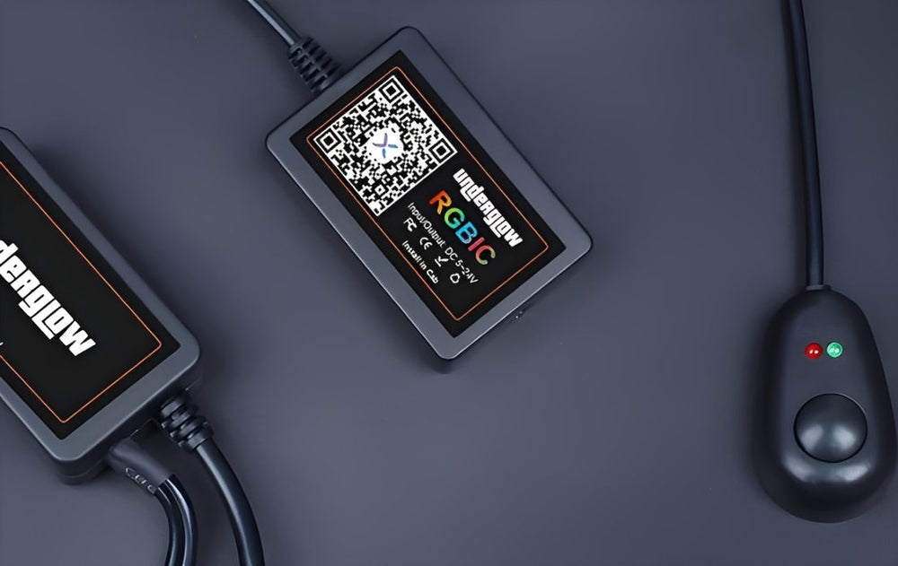Underglow RGBIC Bluetooth controller with toggle switch