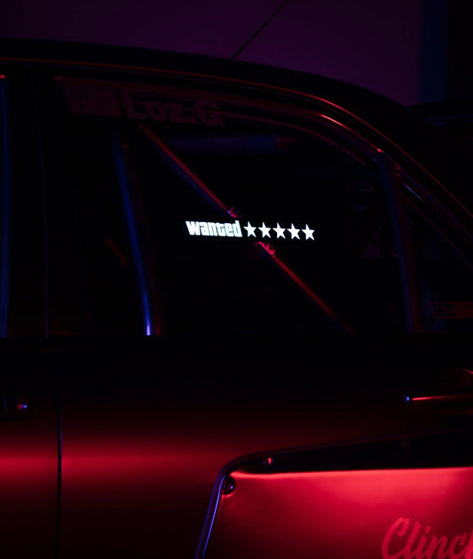 Wanted ★★★★★ | LED Decal | USB Powered - Underglow